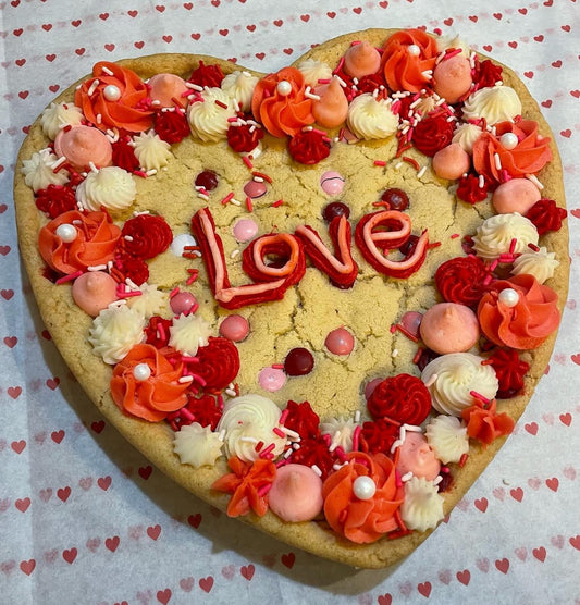 Valentine's Day Cookie Cake