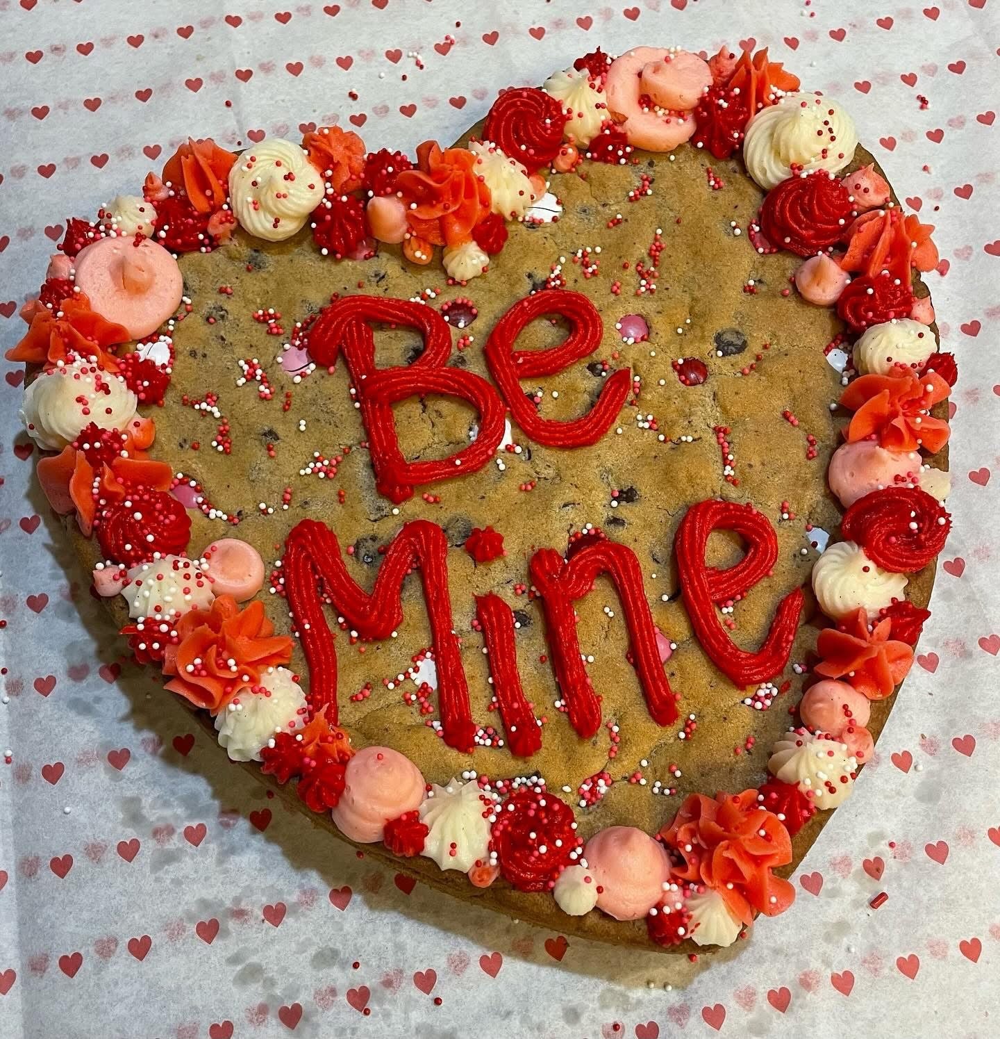 Valentine's Day Cookie Cake